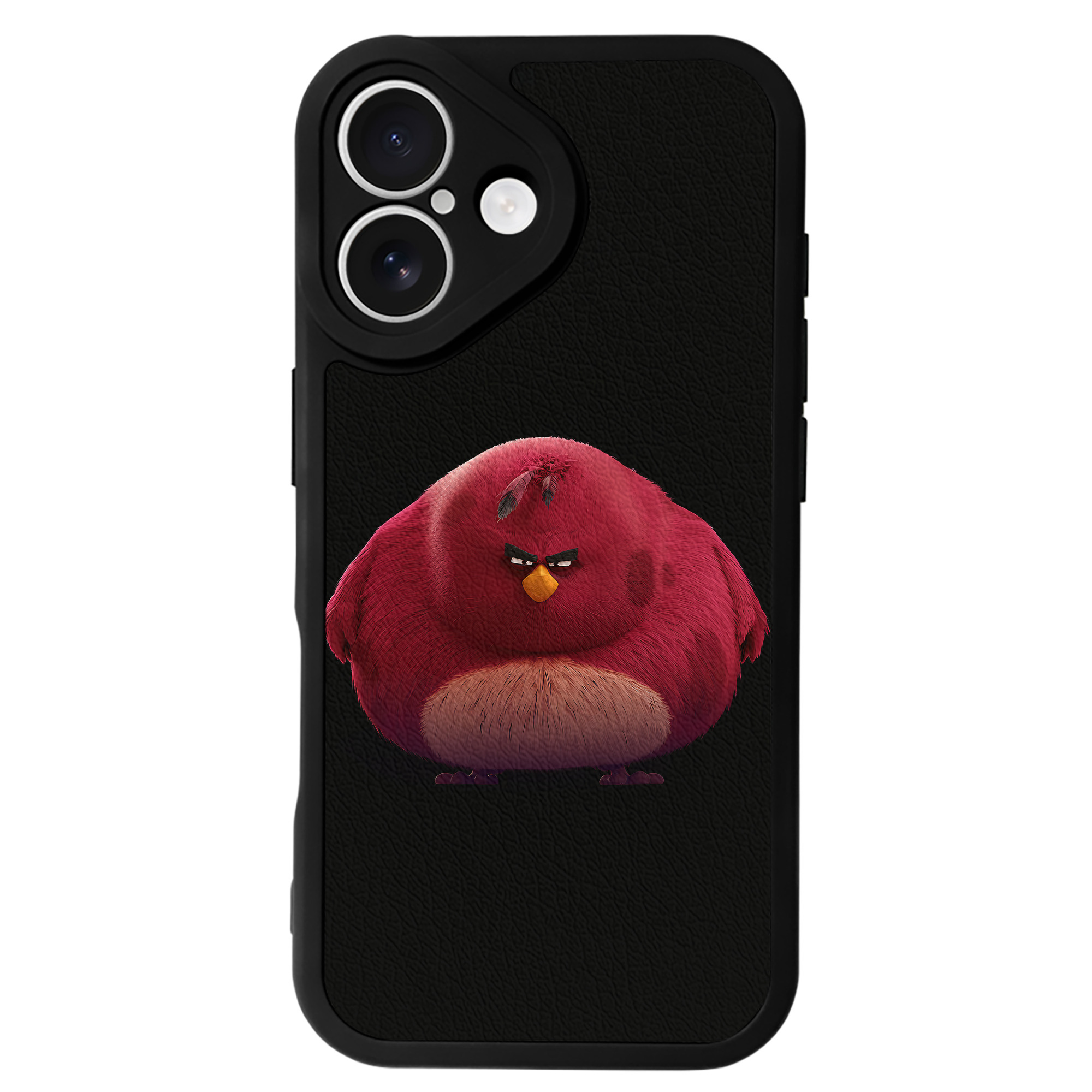 （画像用） Angry Birds アングリーバード 【iPhone 16シリーズ対応】シリコンスマホケース（レザー調） 材質：シリコン